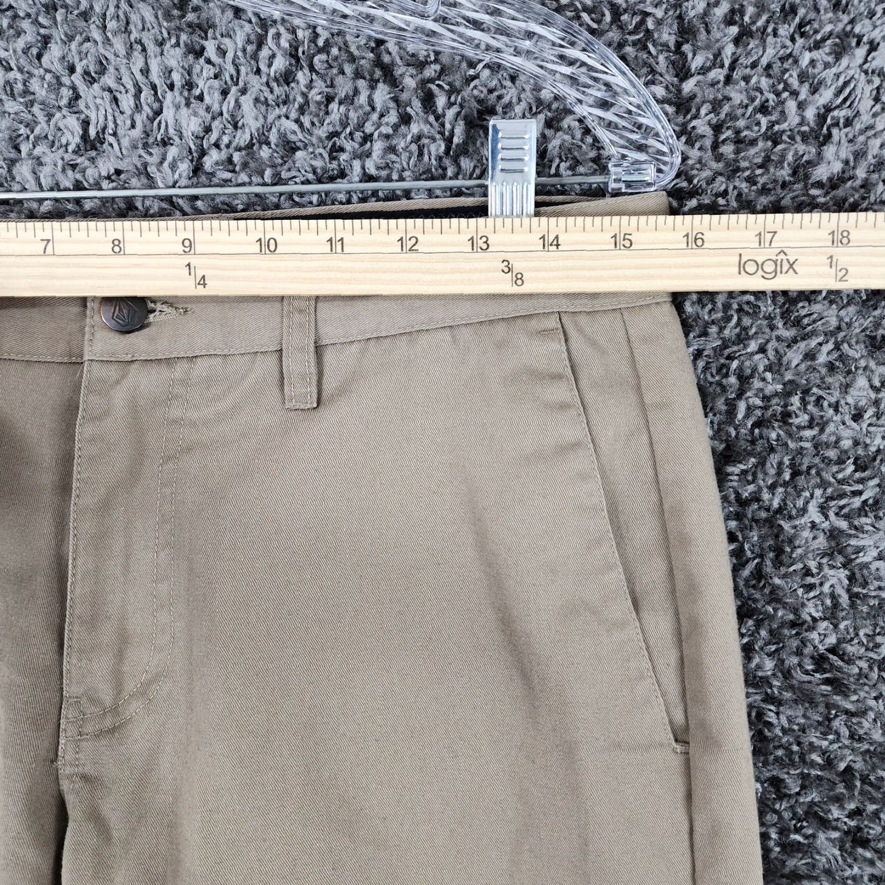 Volcom Volcom Corpo Class Mens Brown Straight Leg Polyester Cotton Pants Size 30 Size US 30 / EU 46 - 4 Thumbnail
