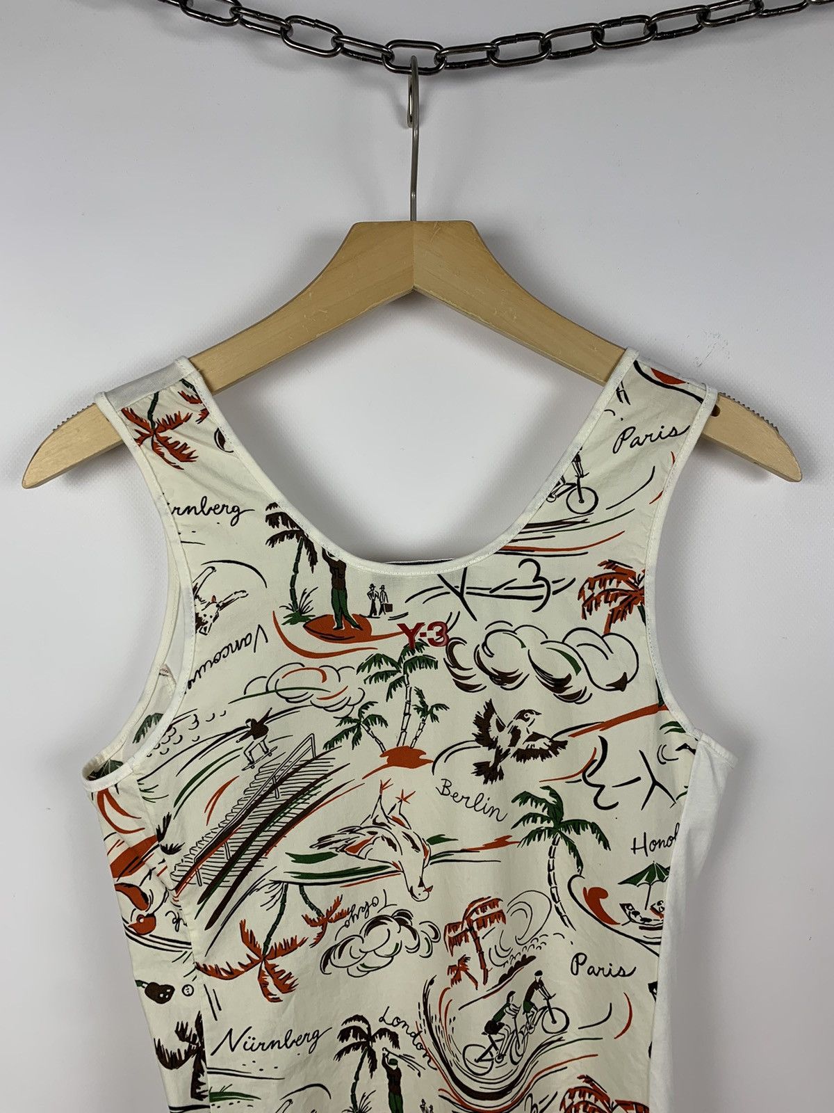 Y-3 Adidas x Y-3 by Yohji Yamamoto Tank Top Ladies Size M Floral Size M / US 6-8 / IT 42-44 - 2 Thumbnail