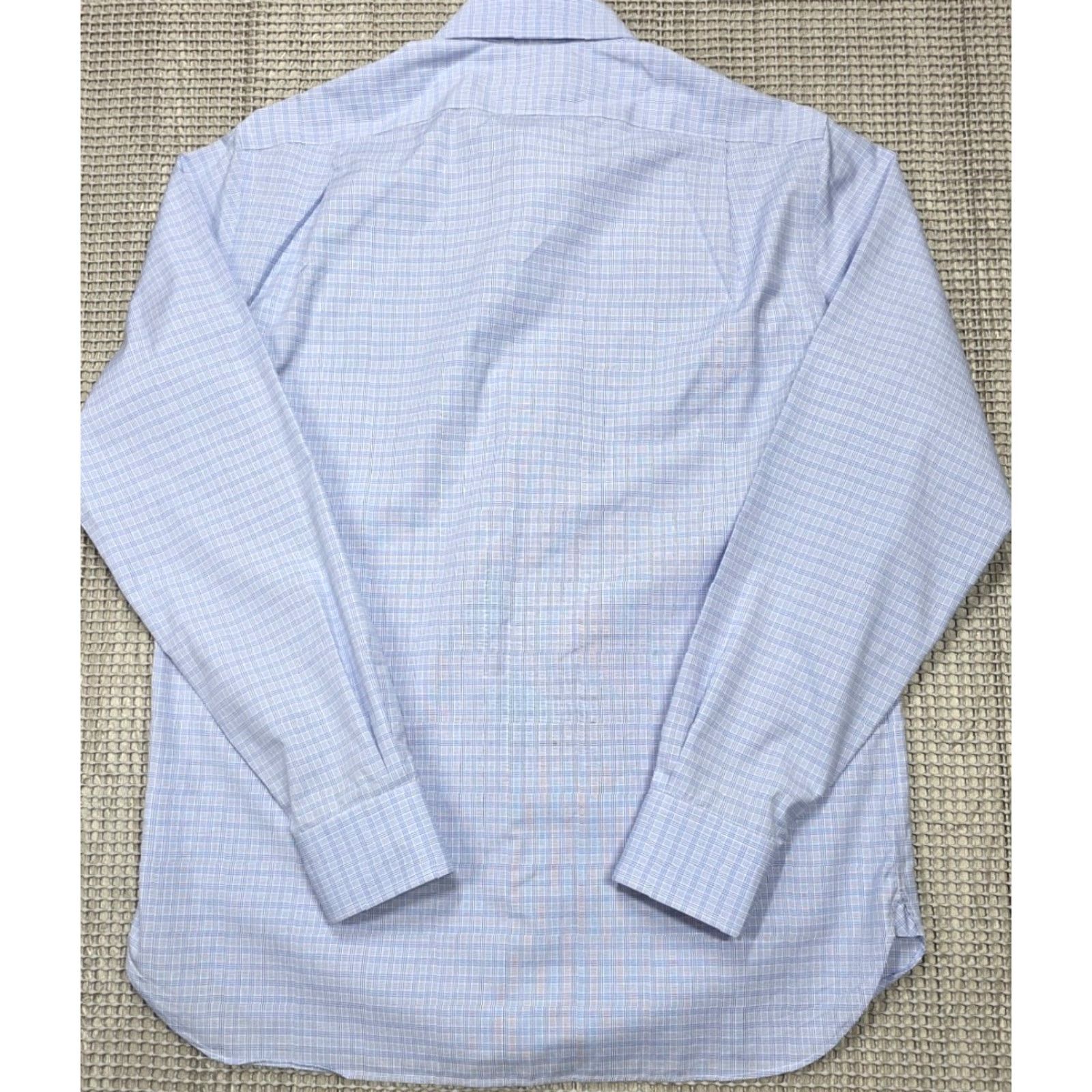 Polo Ralph Lauren Polo Ralph Lauren Shirt Men 15.5-35 Blue Houndstooth Plaid Button Up Easy Care Size US L / EU 52-54 / 3 - 7 Thumbnail