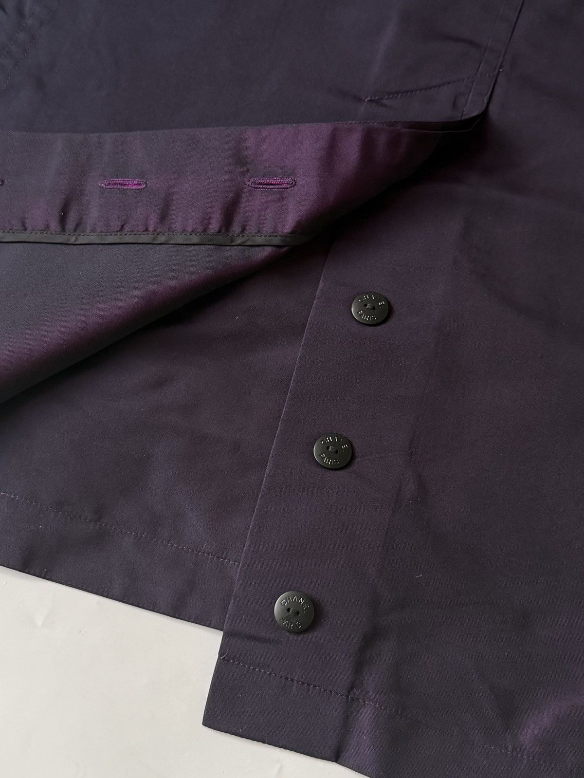 Chanel Chanel Double-Breasted Purple Coat Size L / US 10 / IT 46 - 9 Thumbnail
