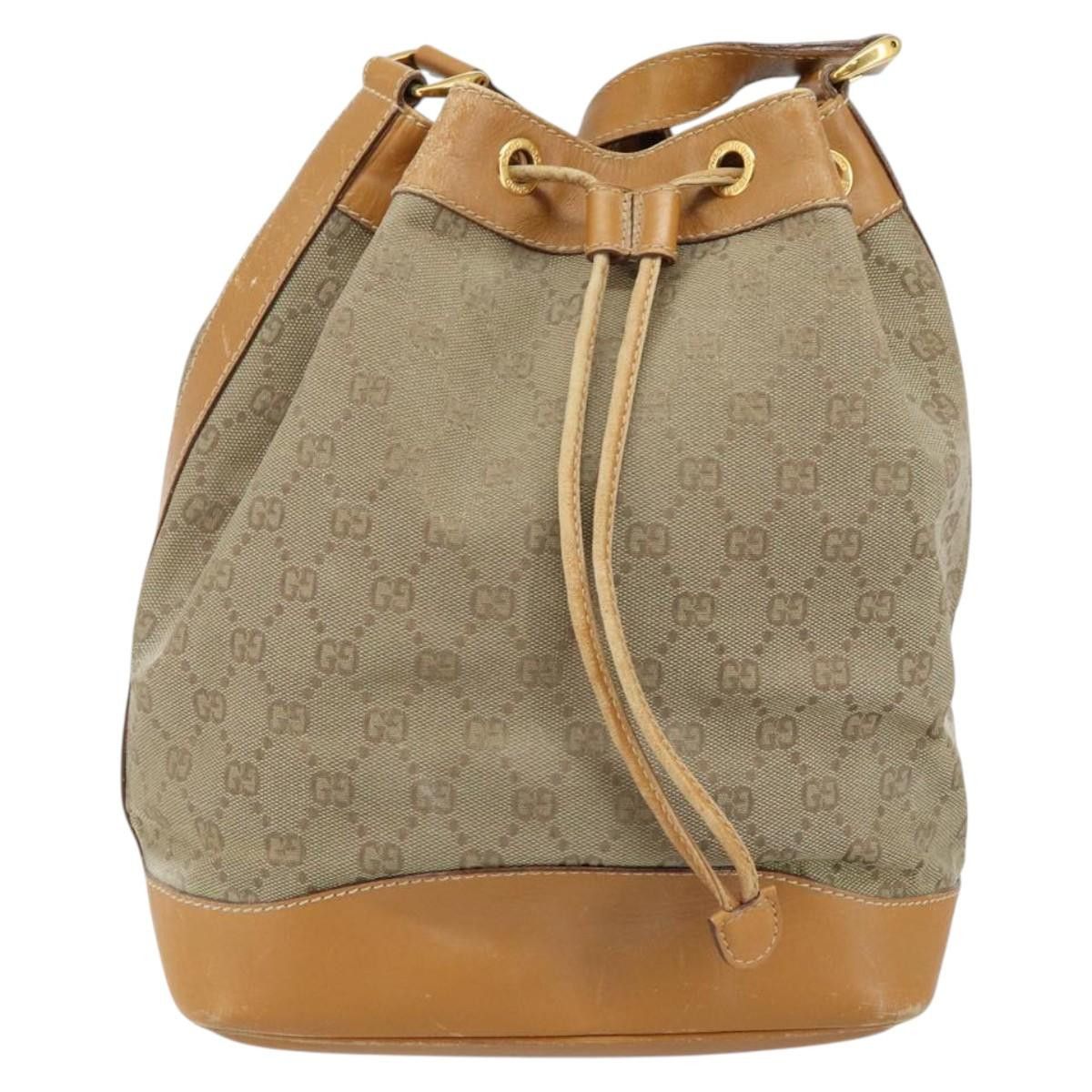 Gucci GUCCI GG Canvas Shoulder Bag Beige Gold 001 854 001 854 Size ONE SIZE - 2 Thumbnail