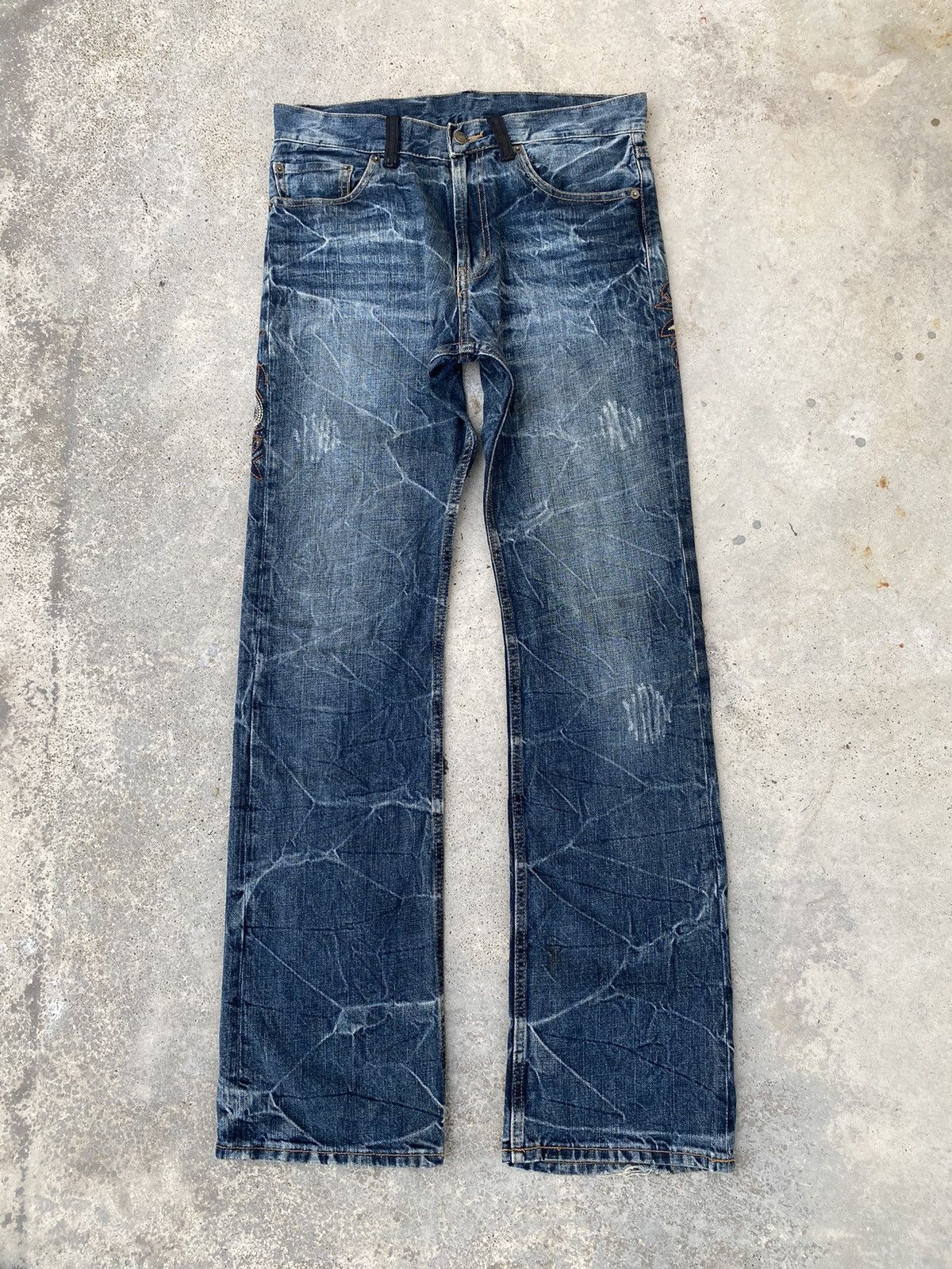 If Six Was Nine 2000s Cyber Punk y2k Jeans Japanese Brand Size US 32 / EU 48 - 5 Thumbnail