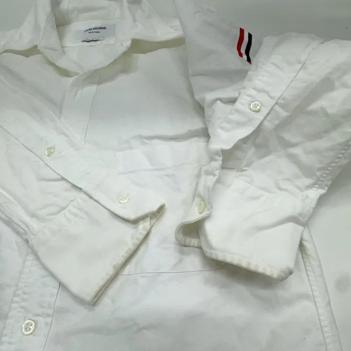 Thom Browne Thom Browne Classic Long Sleeve Oxford Shirt -2507 Size US M / EU 48-50 / 2 - 1 Thumbnail