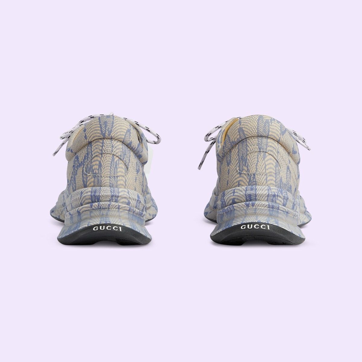 Gucci o1s1wg110325 Men's Gucci Run Sneakers in Beige & Blue Size US 8 / EU 41 - 3 Thumbnail