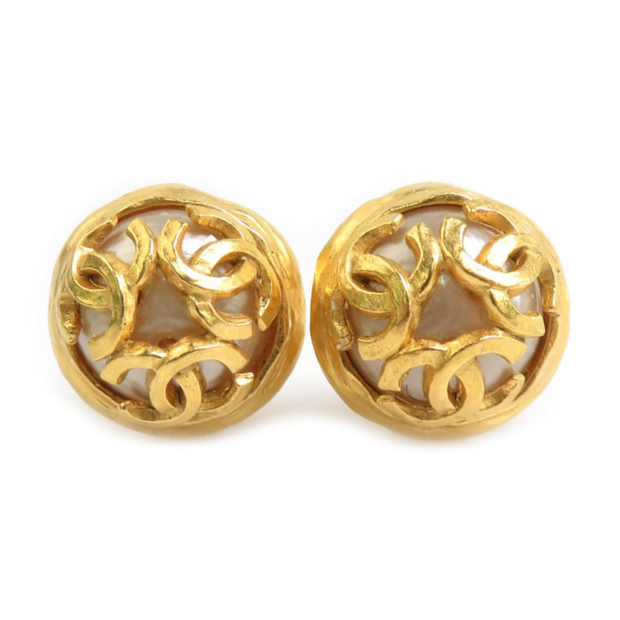 Chanel Chanel Earrings Vintage Metal Gold Women's h32170k Size ONE SIZE - 1 Thumbnail