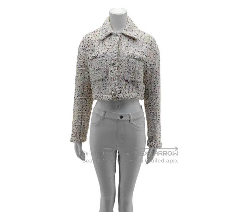 Valentino Valentino White polka dot short coat Size S / US 4 / IT 40 - 1 Thumbnail