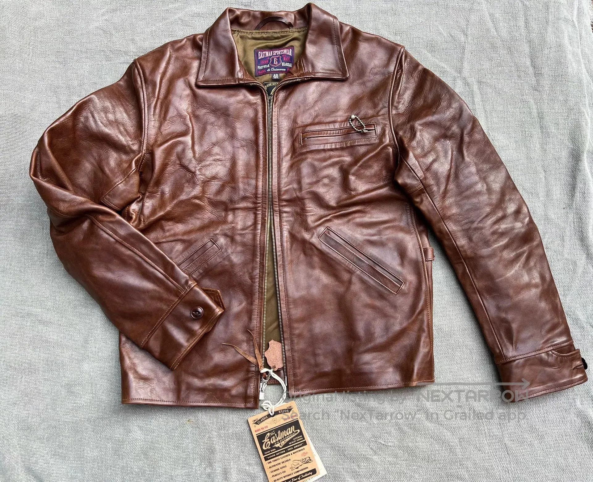 Eastman Leather Clothing Eastman Leather Horsehide Brown Jacket. Size US XXS / EU 40 - 1 Thumbnail