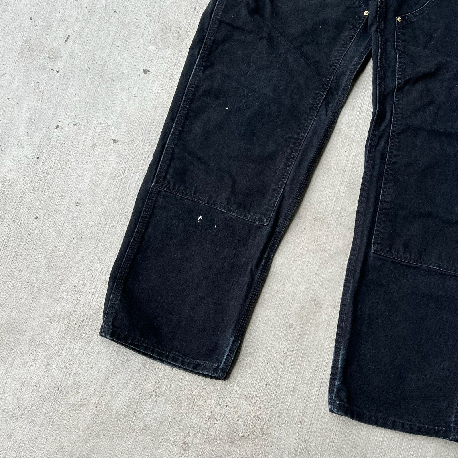Carhartt × Vintage Carhartt black double knee work wear carpenter pants Size US 34 / EU 50 - 6 Thumbnail