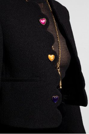 Saint Laurent Paris o1bcso1str1124 Cropped Jacket in Black Size XXS / US 00 / IT 34 - 5 Thumbnail