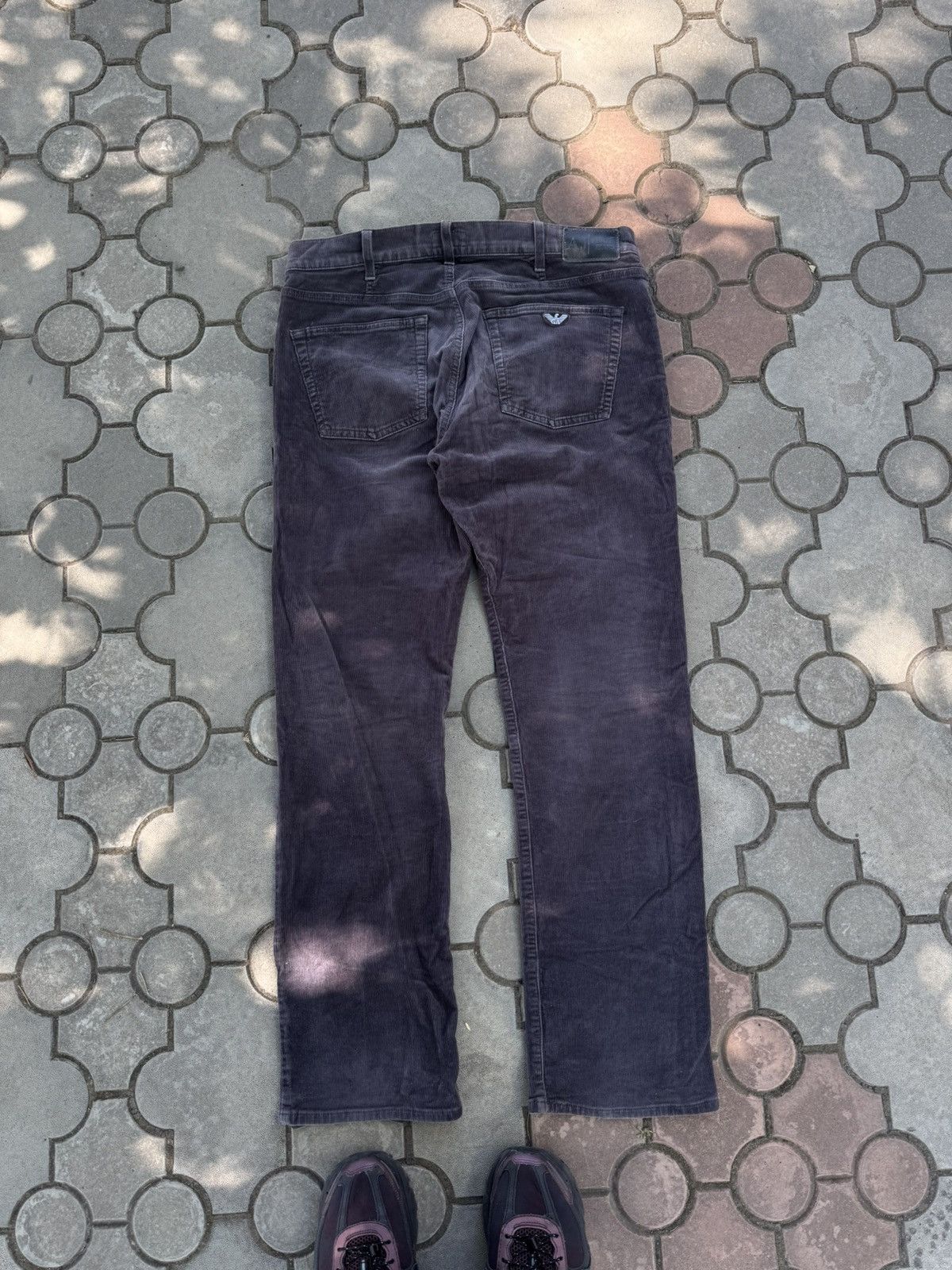 Emporio Armani Vintage Armani Jeans Corduroy Velvet Pants Metal Logo Size US 38 / EU 54 - 3 Thumbnail