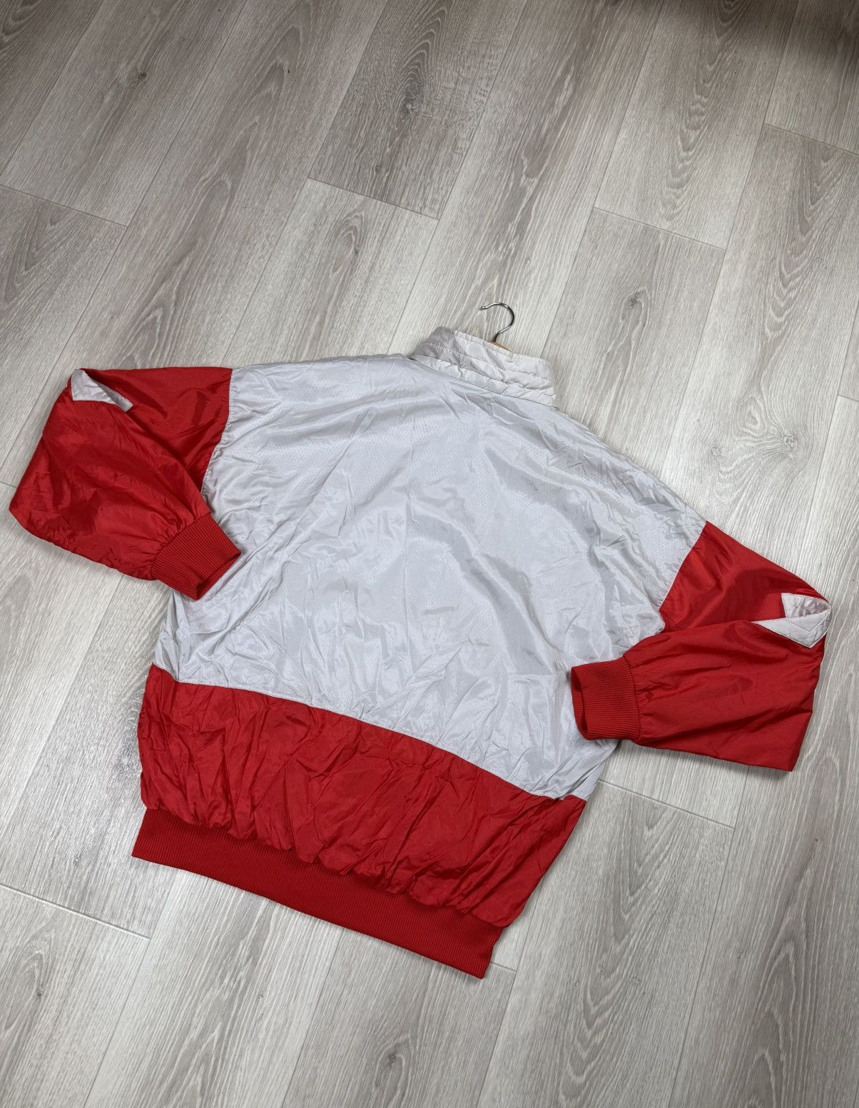 Adidas Vintage Adidas Windbreaker Track Jacket Grey & Red Retro 90s Size US XL / EU 56 / 4 - 11 Thumbnail