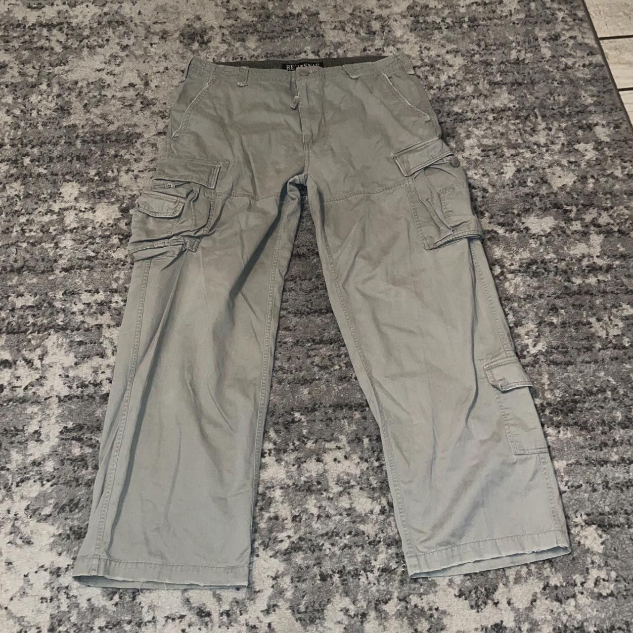 UNIONBAY Y2K Red Snap Baggy Cargo Pants Size US 36 / EU 52 - 1 Thumbnail