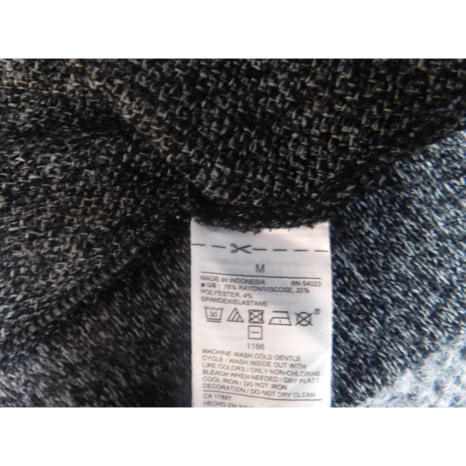 Old Navy Old Navy Womens Sweater Medium Gray Pullover Knit Puff Sleeve Round Neck Stretch Size M / US 6-8 / IT 42-44 - 6 Thumbnail