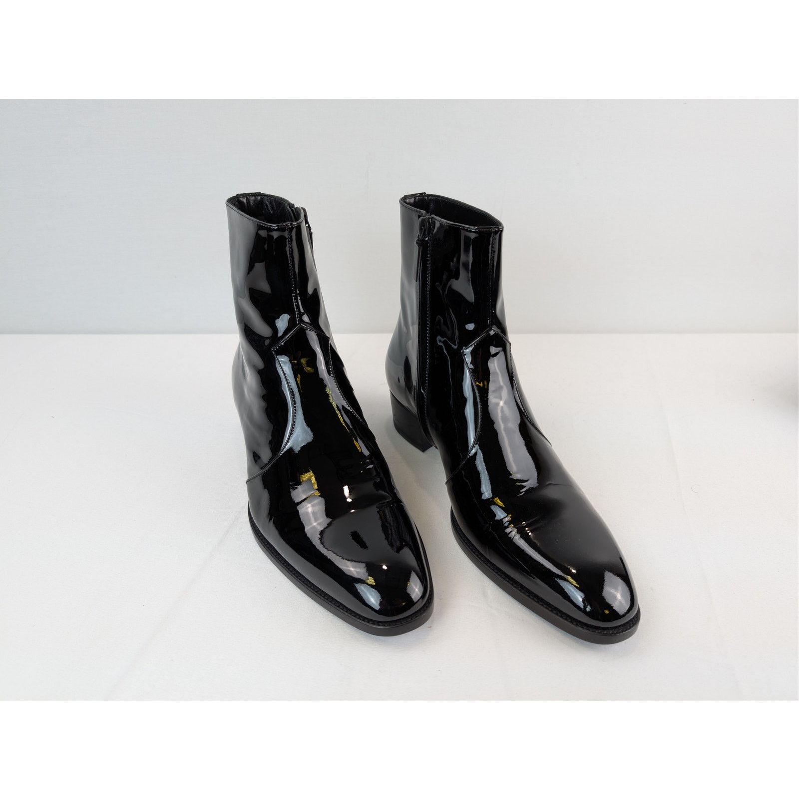 Saint Laurent Paris o1rshd1 Wyatt 40 Zip Booties Boots in Nero 41 Size US 8 / EU 41 - 6 Thumbnail