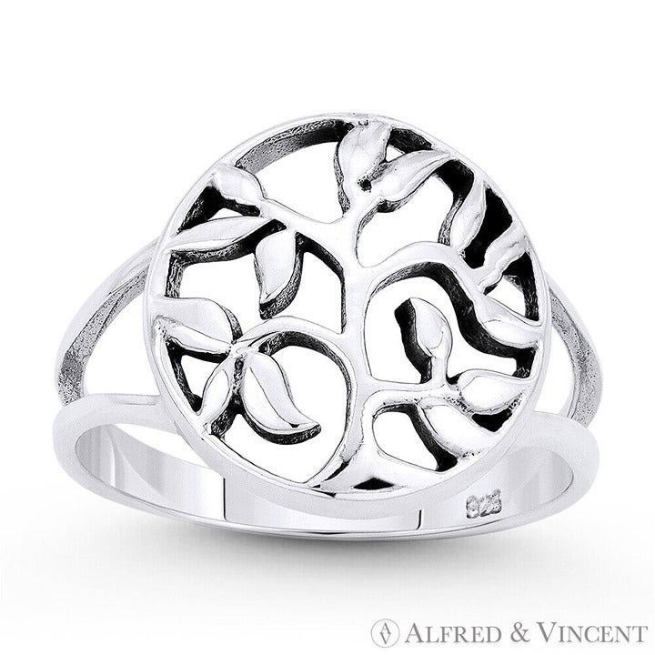 Other Tree w/ Filigree Vine & Leaf Circle Charm Ring Size 6 Size ONE SIZE - 1 Preview