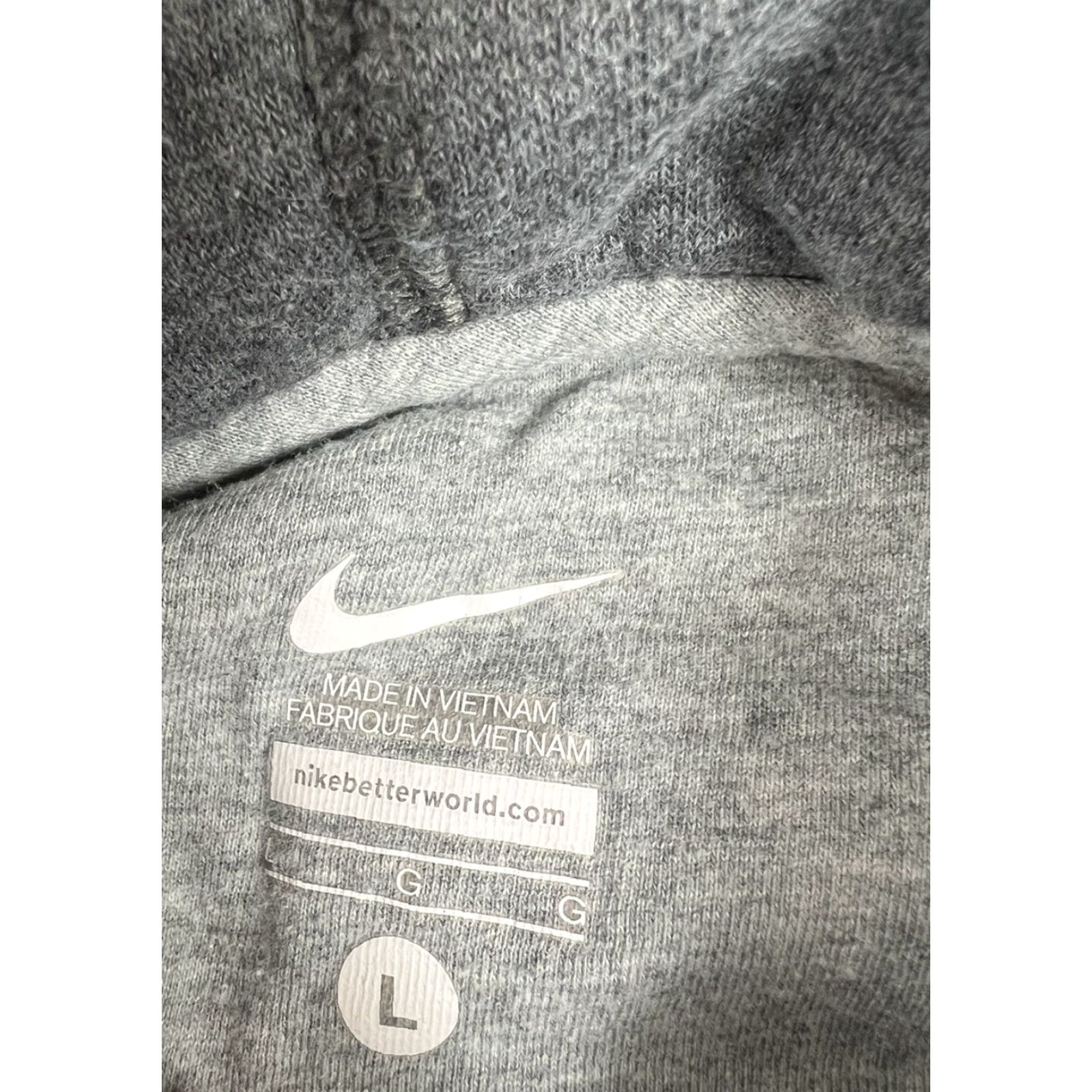 Nike Nike Hoodie Center Swoosh Embroidered Gray Pullover Sweatshirt L Men Long Sleeve Hooded Pockets Regular 2000s Vintage No Size US L / EU 52-54 / 3 - 4 Thumbnail