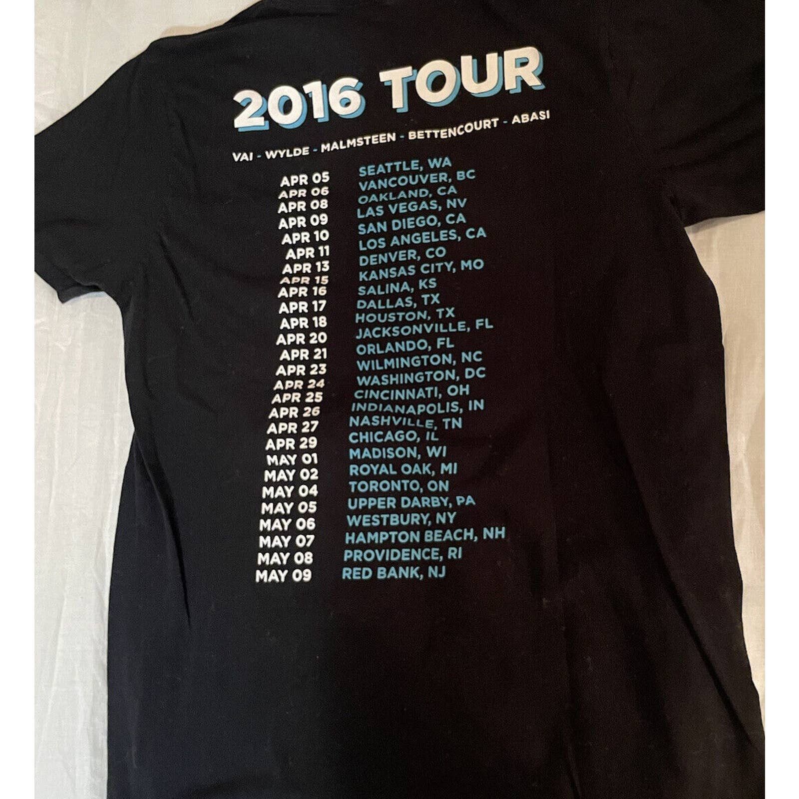 Other 2016 GENERATION AXE Tour Concert T-SHIRT Steve Vai Band T Lg Size US L / EU 52-54 / 3 - 5 Thumbnail