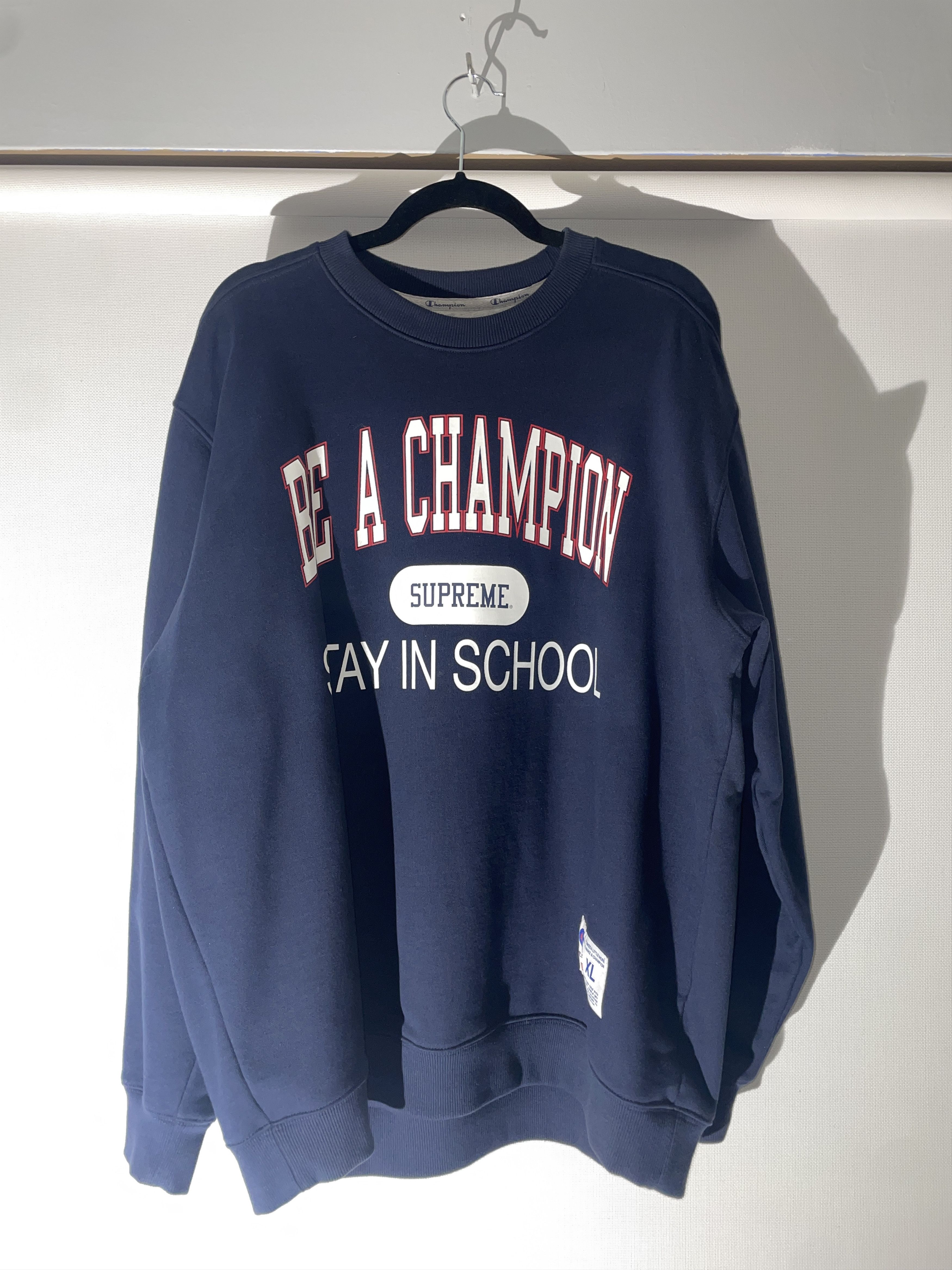 Supreme Champion Stay In School Crewneck