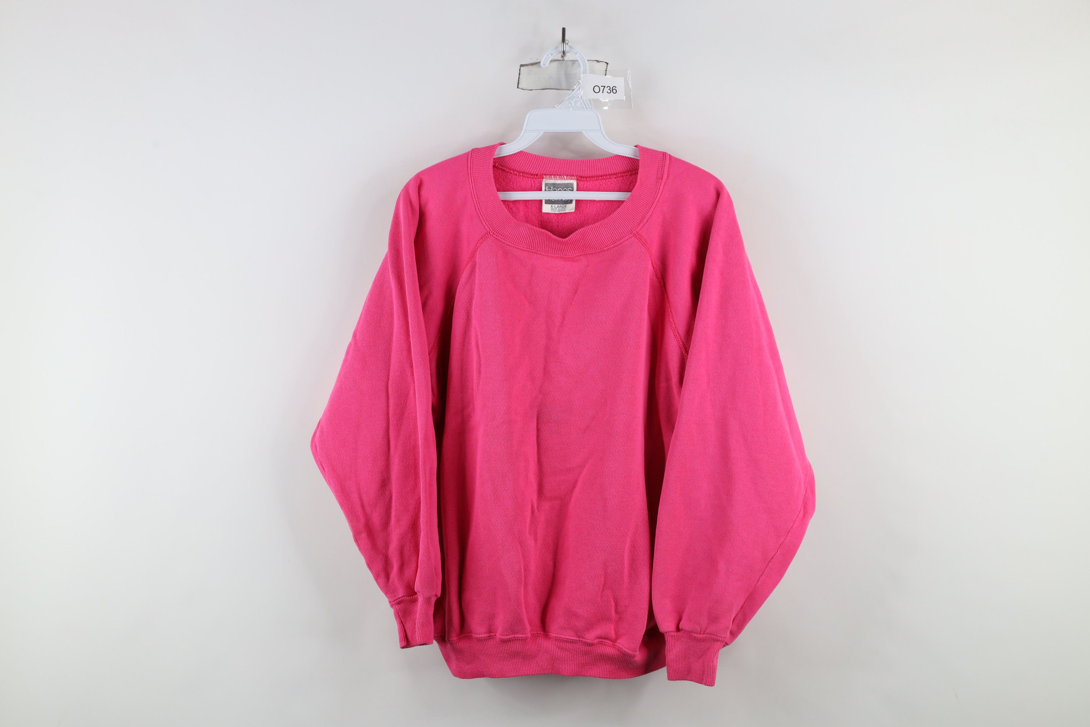 Vintage Vintage 80s 90s Streetwear Crewneck Sweatshirt Pink USA Size XL / US 12-14 / IT 48-50 - 1 Thumbnail