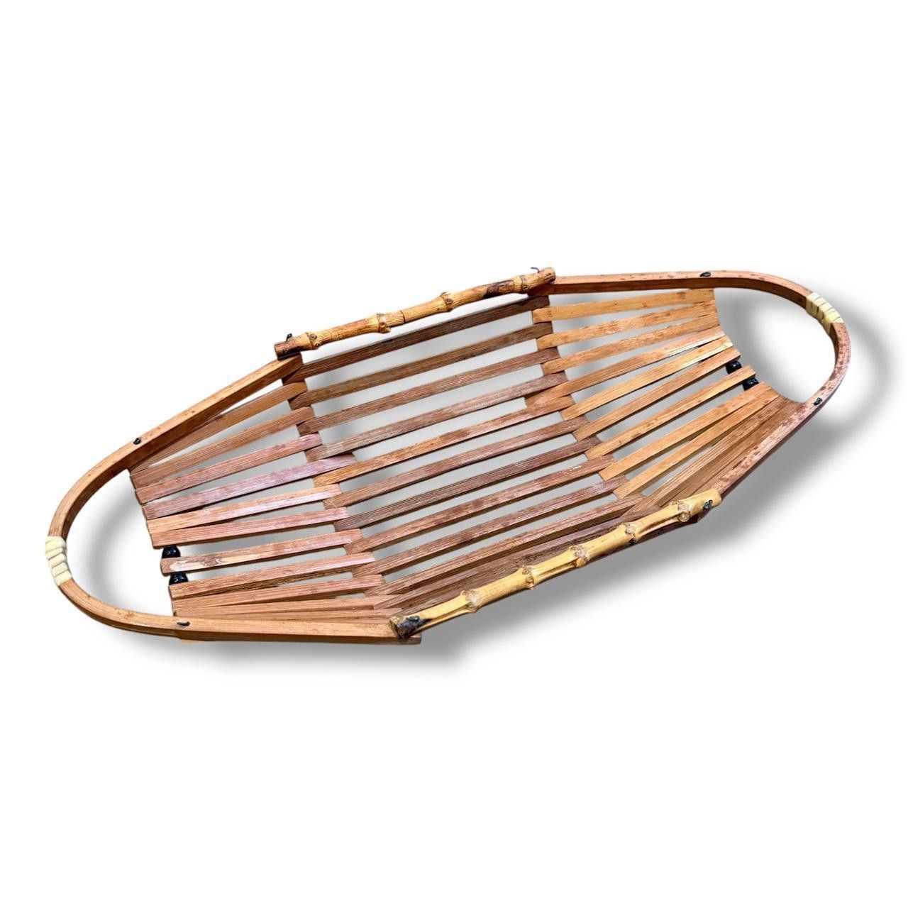Designer Long Wooden Basket Size ONE SIZE - 1 Thumbnail