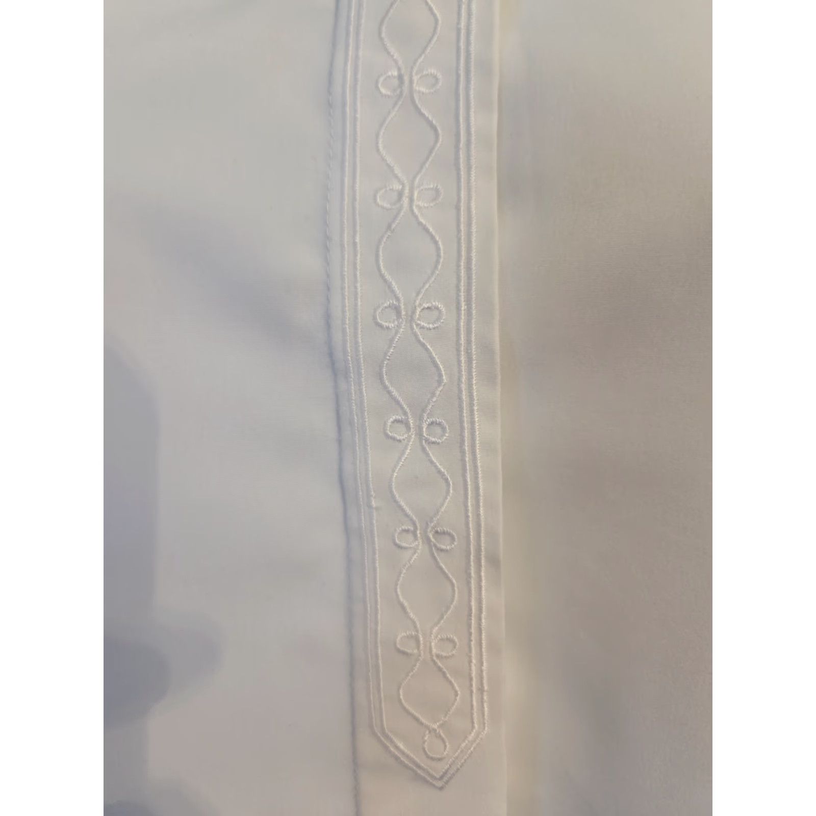 Vintage VINTAGE Koret White Embroidered Trim Button Up Top Blouse Shirt Womens Size 12 1980s 90s 80s Polyester Size XL / US 12-14 / IT 48-50 - 3 Thumbnail