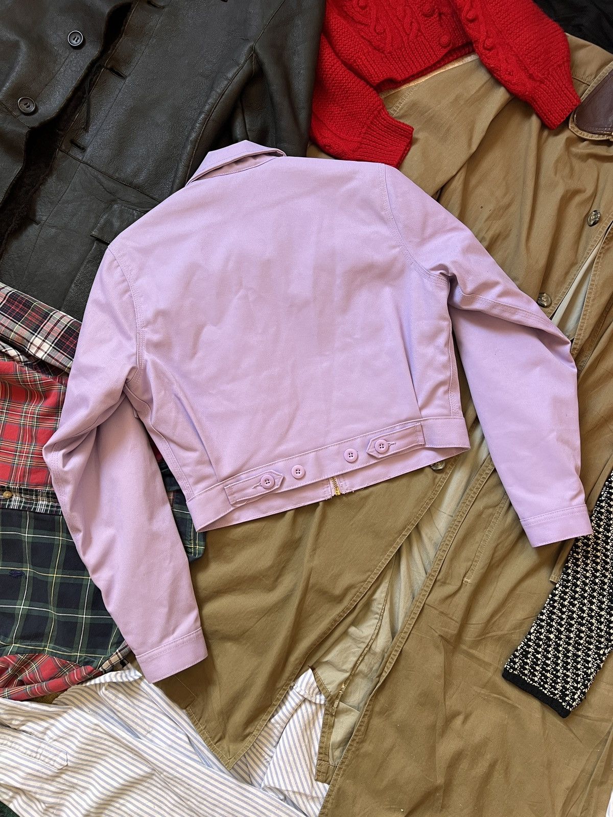 Dickies Cropped Dickies Pink Workwear Skating Jacket Carhartt Style Size XS / US 0-2 / IT 36-38 - 7 Thumbnail