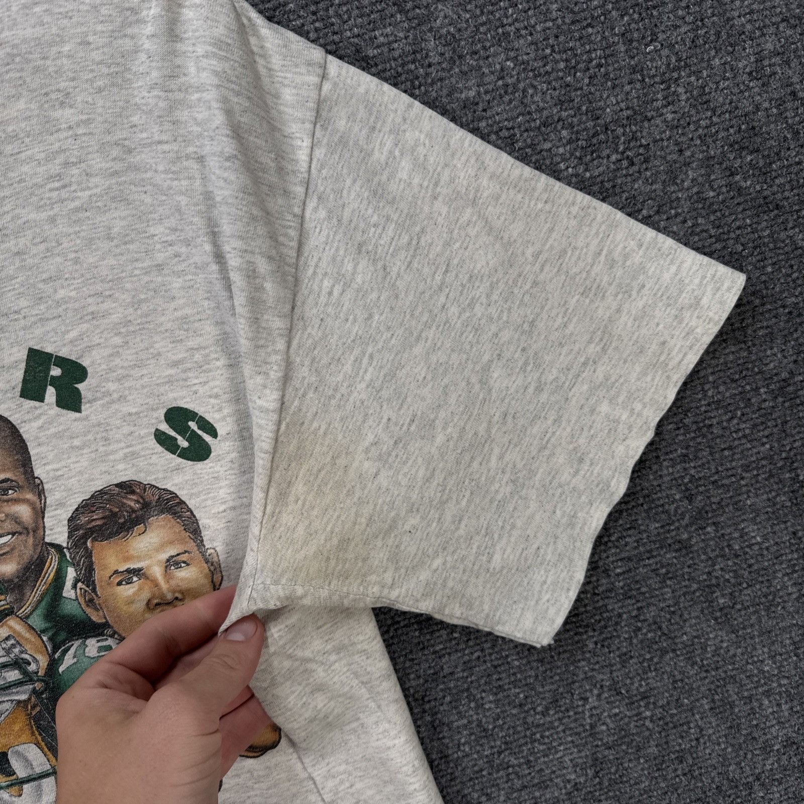 NFL Vintage Green Bay Packers Shirt Large Gray 90s Caricature Size US L / EU 52-54 / 3 - 7 Thumbnail