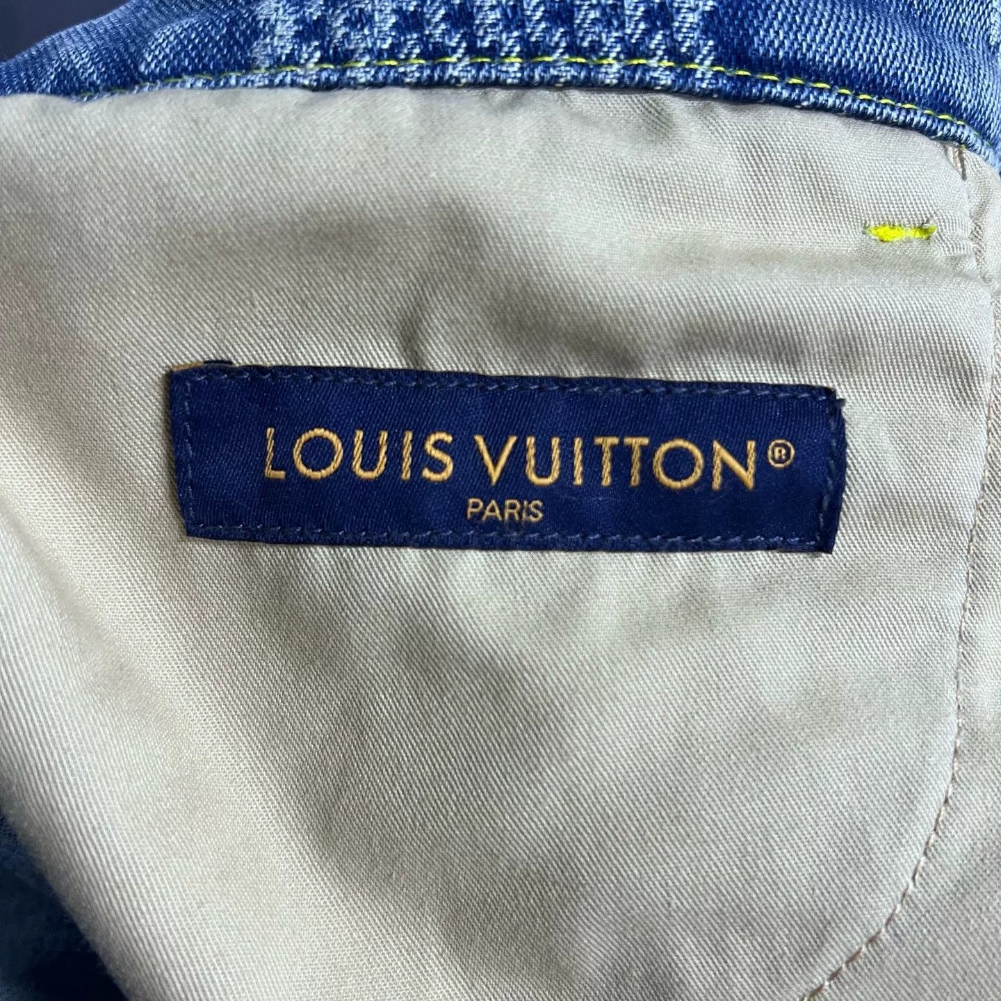 Louis Vuitton Louis Vuitton Blue Check Micro-Flare Jeans Size US 32 / EU 48 - 3 Thumbnail