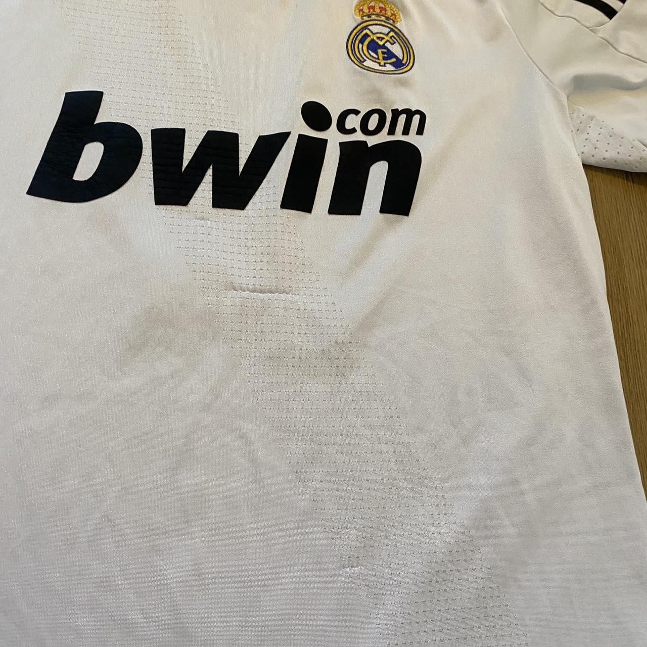 Adidas 2008-09 Sneijder Real Madrid Adidas Home Football Size US M / EU 48-50 / 2 - 7 Thumbnail