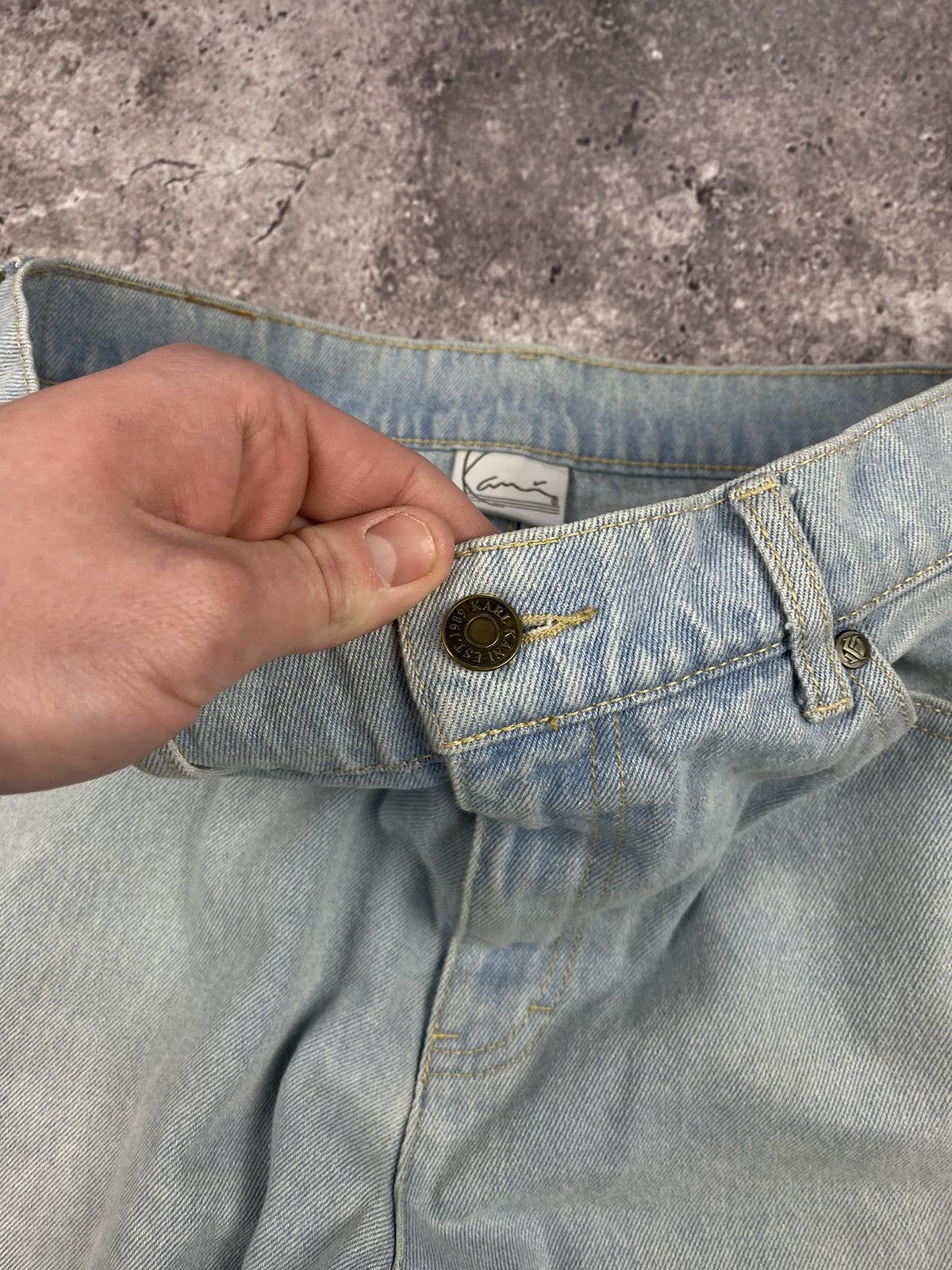 Karl Kani Vintage Karl Kani pants Faded denim thrashed distressed Size US 32 / EU 48 - 9 Thumbnail