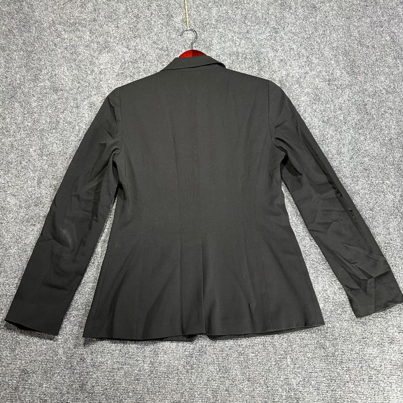 Elie Tahari Elie Tahari Blazer Womens 10 Jacket One-Button Notch Collar Pockets Lined Stretch Black Blazer, 10 Womens Mens Womens? Size L / US 10 / IT 46 - 7 Thumbnail