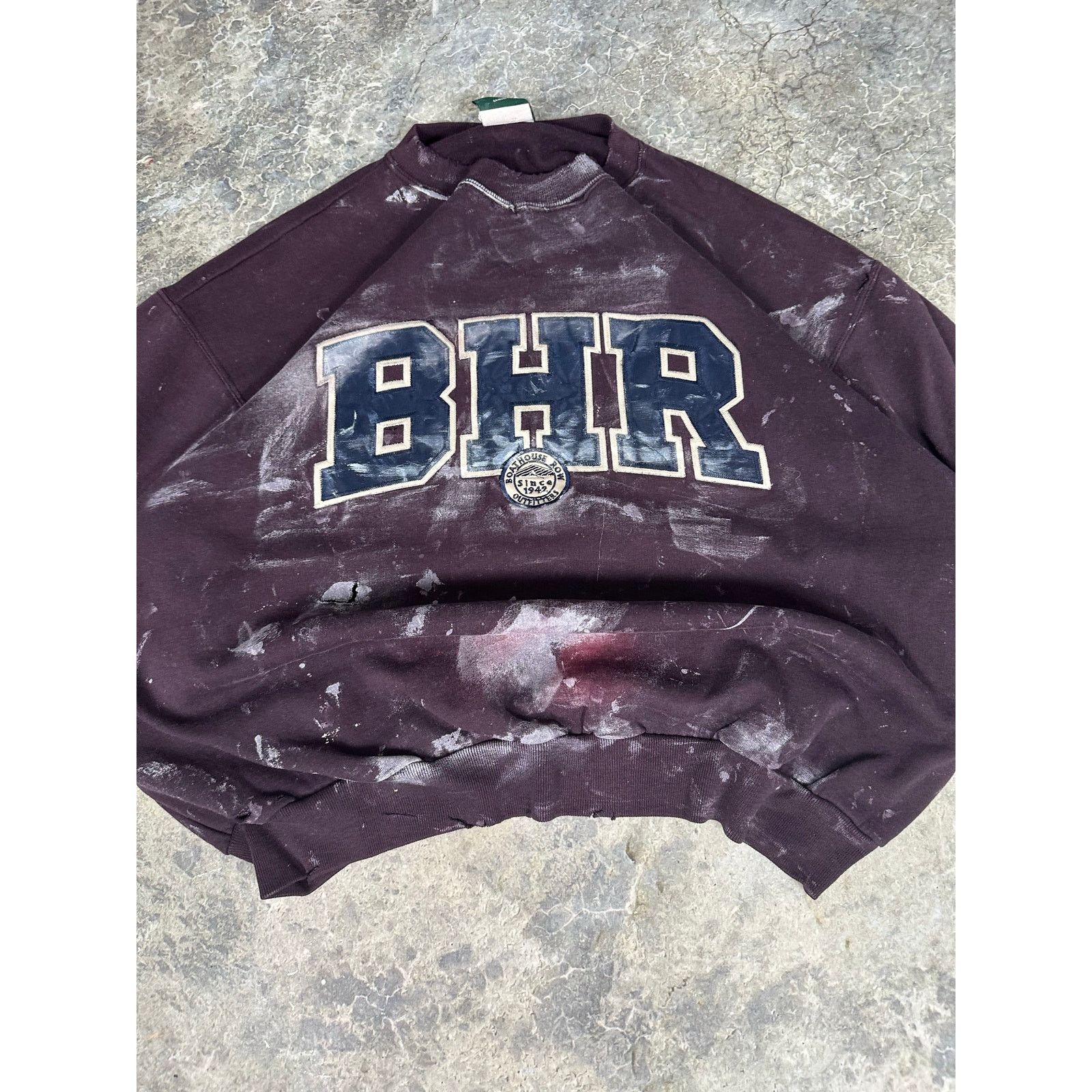 Vintage Vintage BHR THRASHED CREWNECK Size US L / EU 52-54 / 3 - 2 Thumbnail