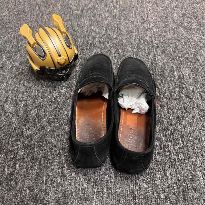 Gucci Gucci Suede Casual Black Shoes for Men - Size US 8.5 / EU 41-42 - 3 Thumbnail