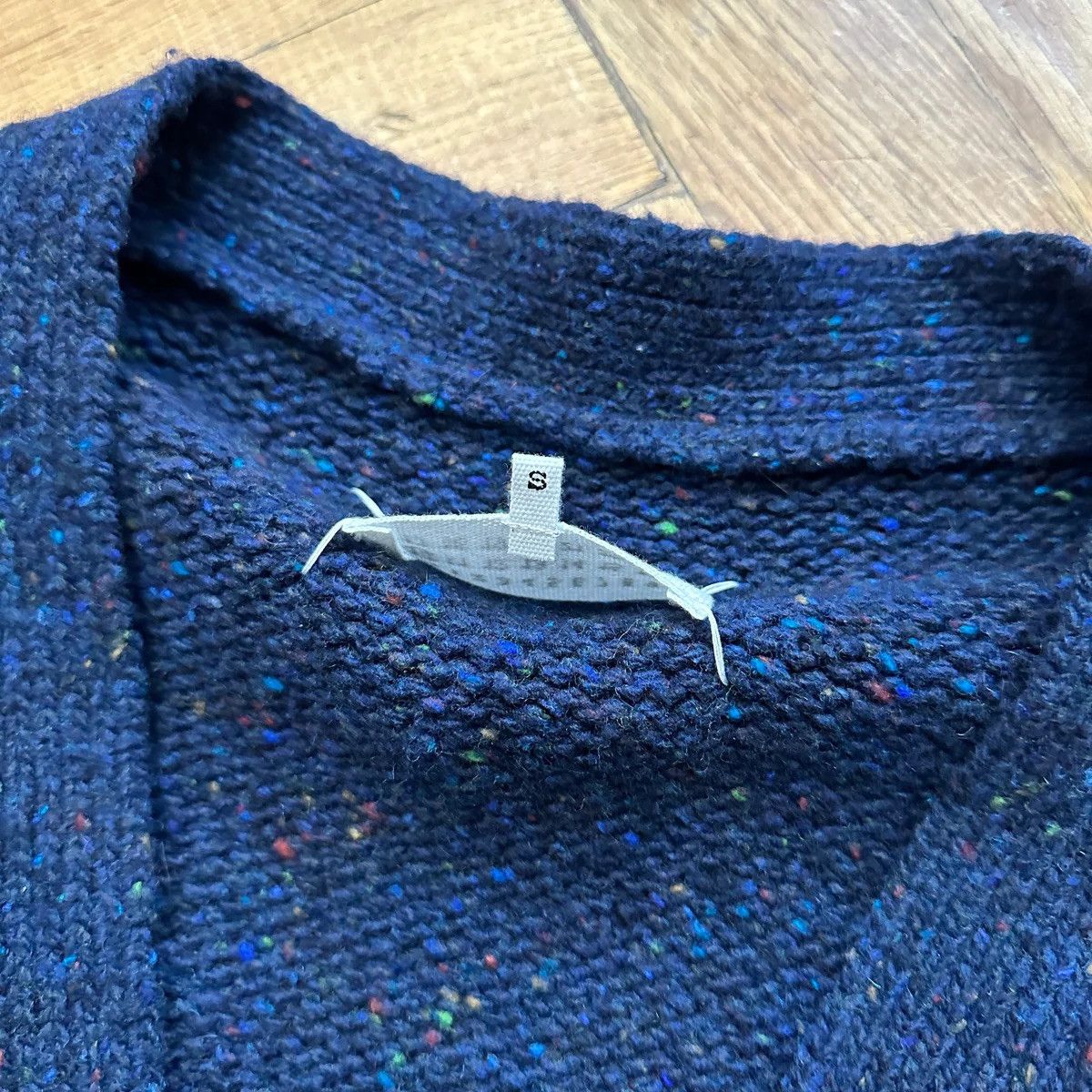 Maison Margiela FW20 Navy Multicolor Destroyed Cardigan Size US S / EU 44-46 / 1 - 5 Thumbnail
