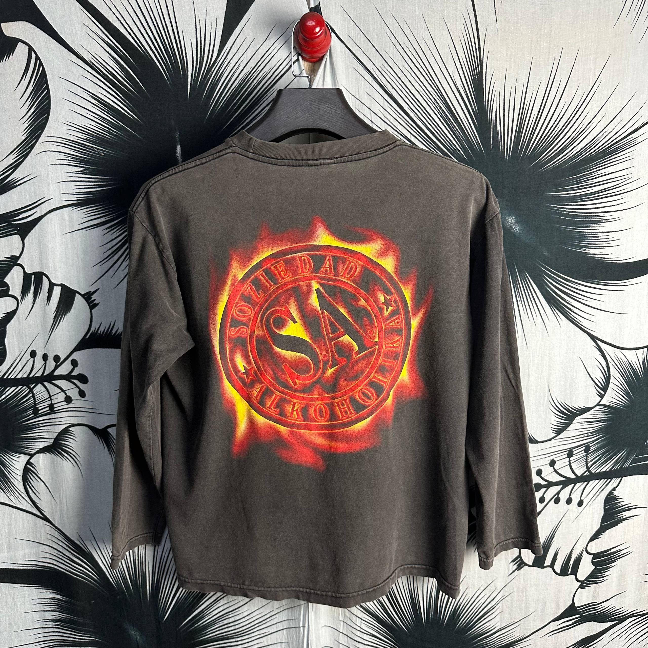 Band Tees Vintage 90s Soziedad Alkoholika Thrash Punk Metal Band Tee Size US M / EU 48-50 / 2 - 2 Thumbnail