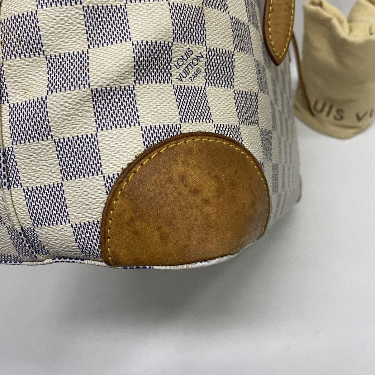 Louis Vuitton AUTHENTIC LOUIS VUITTON DAMIER AZUR HAMPSTEAD MM TOTE BAG Size ONE SIZE - 14 Thumbnail
