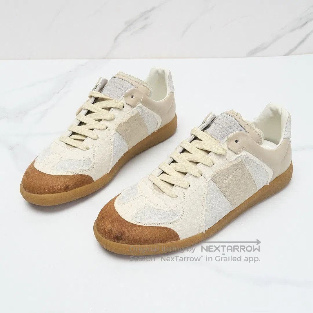 Maison Margiela Maison Margiela Men's Contrast Distressed Trainer. Size US 8 / EU 41 - 1 Thumbnail