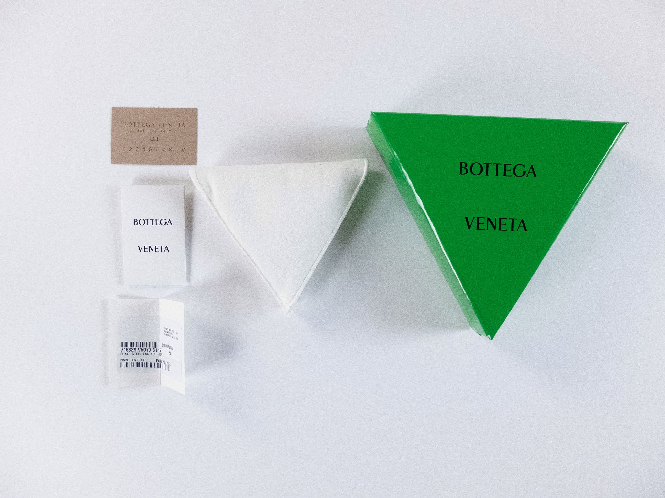 Bottega Veneta BOTTEGA VENETA Whirl Sterling silver abstract ring 9.5 / 21 Size ONE SIZE - 6 Thumbnail