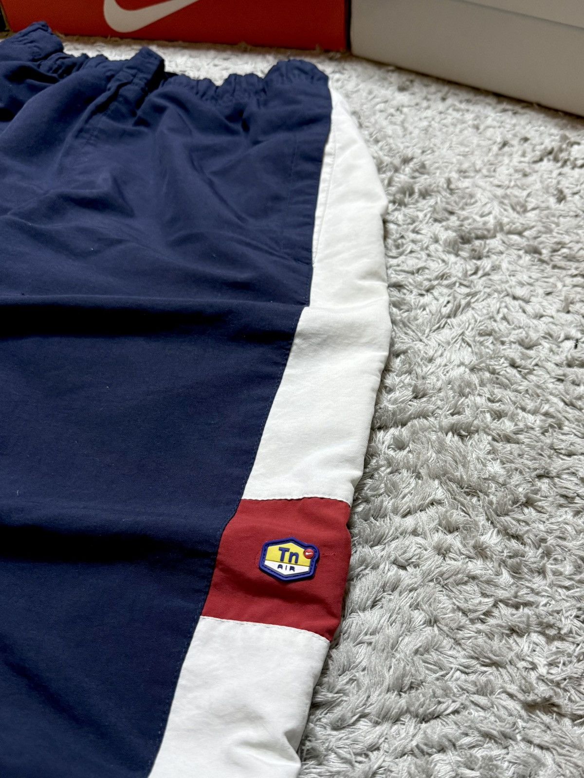 Nike 00s Nike TN Vintage Drill Double Swoosh Logo Retro Pants Y2K Size US 32 / EU 48 - 3 Thumbnail