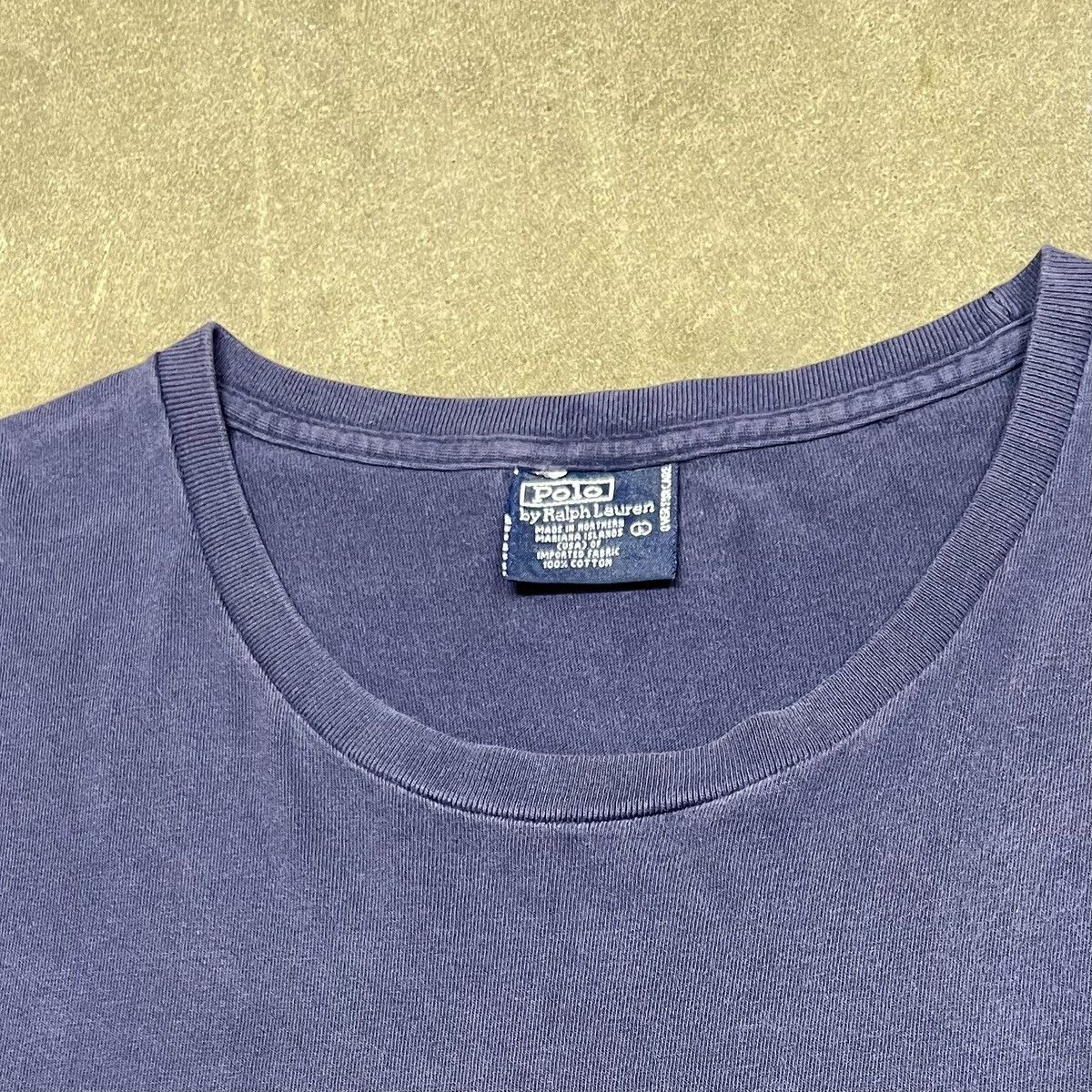 Polo Ralph Lauren Vintage 90s Polo Ralph Lauren Single Stitch Faded Tee USA Size US L / EU 52-54 / 3 - 4 Thumbnail