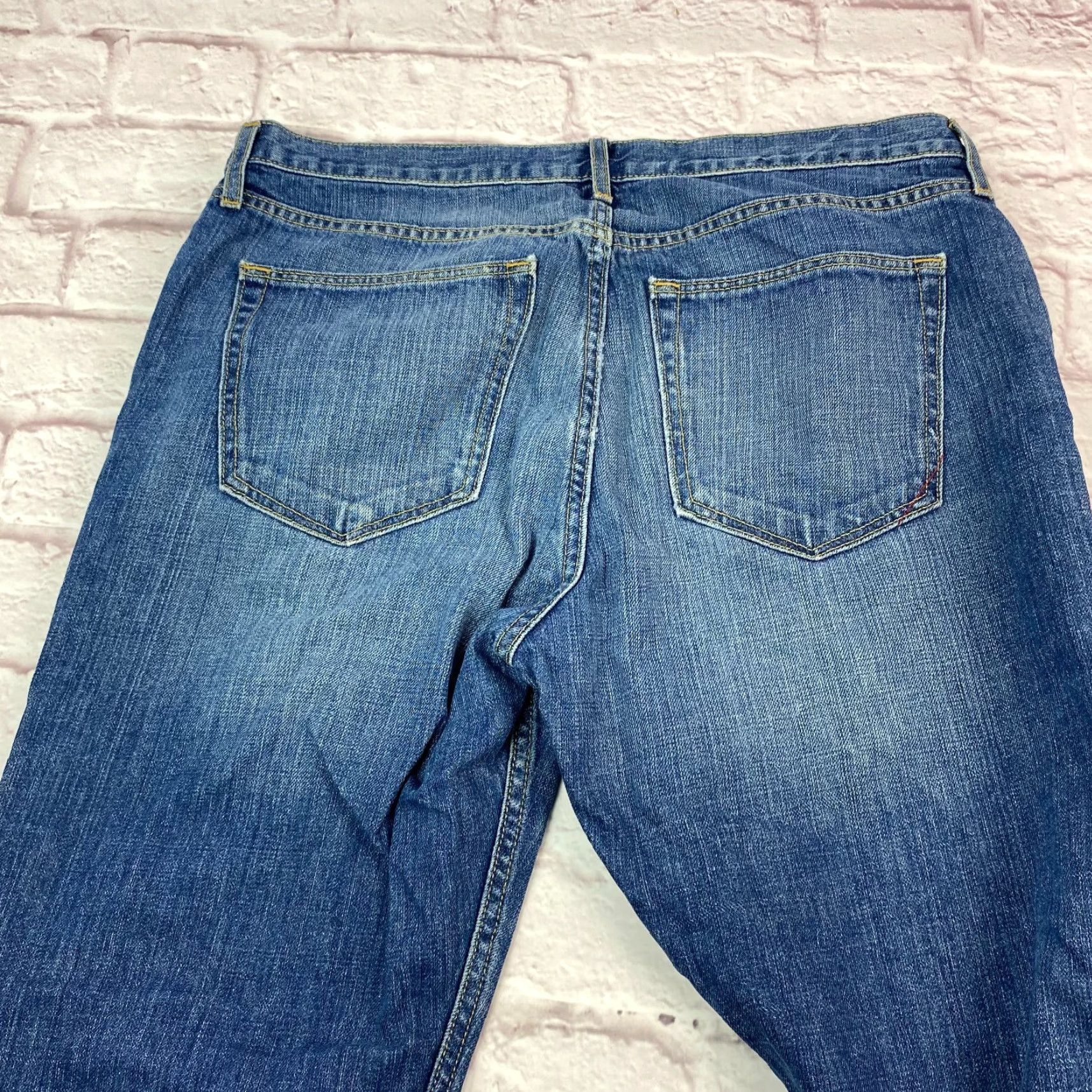 Banana Republic Banana Republic Mens Jeans Size 35x32 Straight Leg Medium Wash 5-Pocket Denim Cotton Regular Belt Loops Blue Size US 35 - 5 Thumbnail
