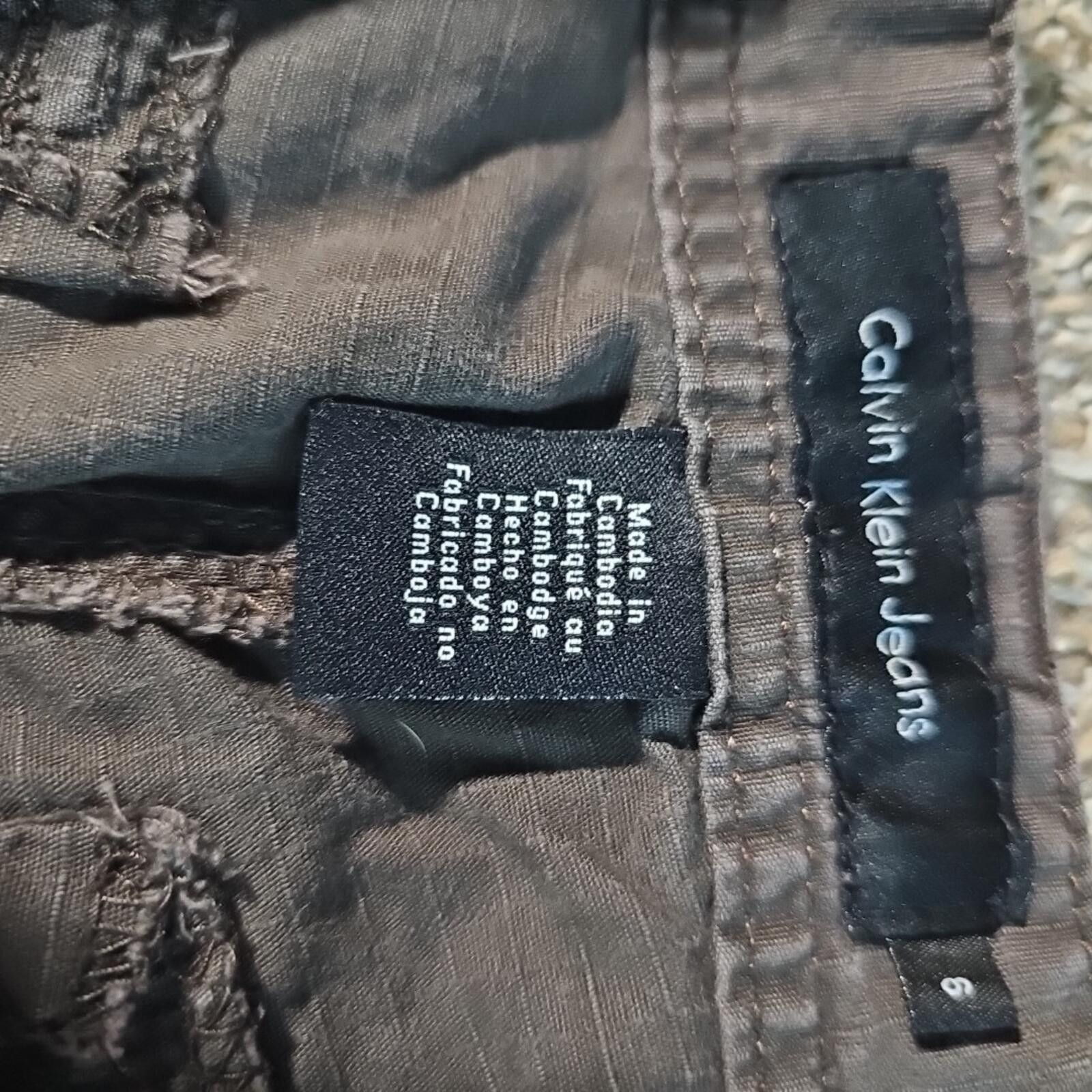 Calvin Klein Calvin Klein Sz 6 Ripstop Brown Shorts Size 28" / US 6 / IT 42 - 4 Thumbnail
