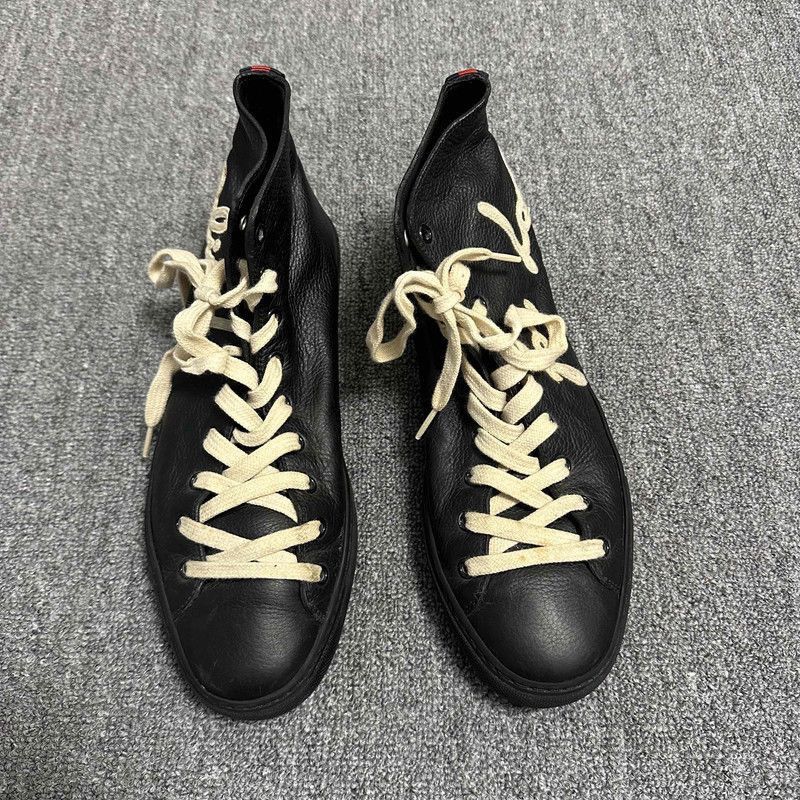 Gucci GUCCI High-Top Leather Sneakers with Love Design Size US 8 / EU 41 - 2 Thumbnail