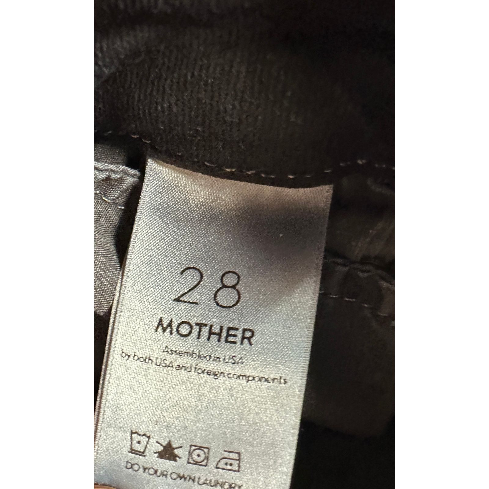 MOTHER Mother Womens High Waisted Looker Ankle Fray Denim Jeans 28 Size 28" / US 6 / IT 42 - 8 Thumbnail