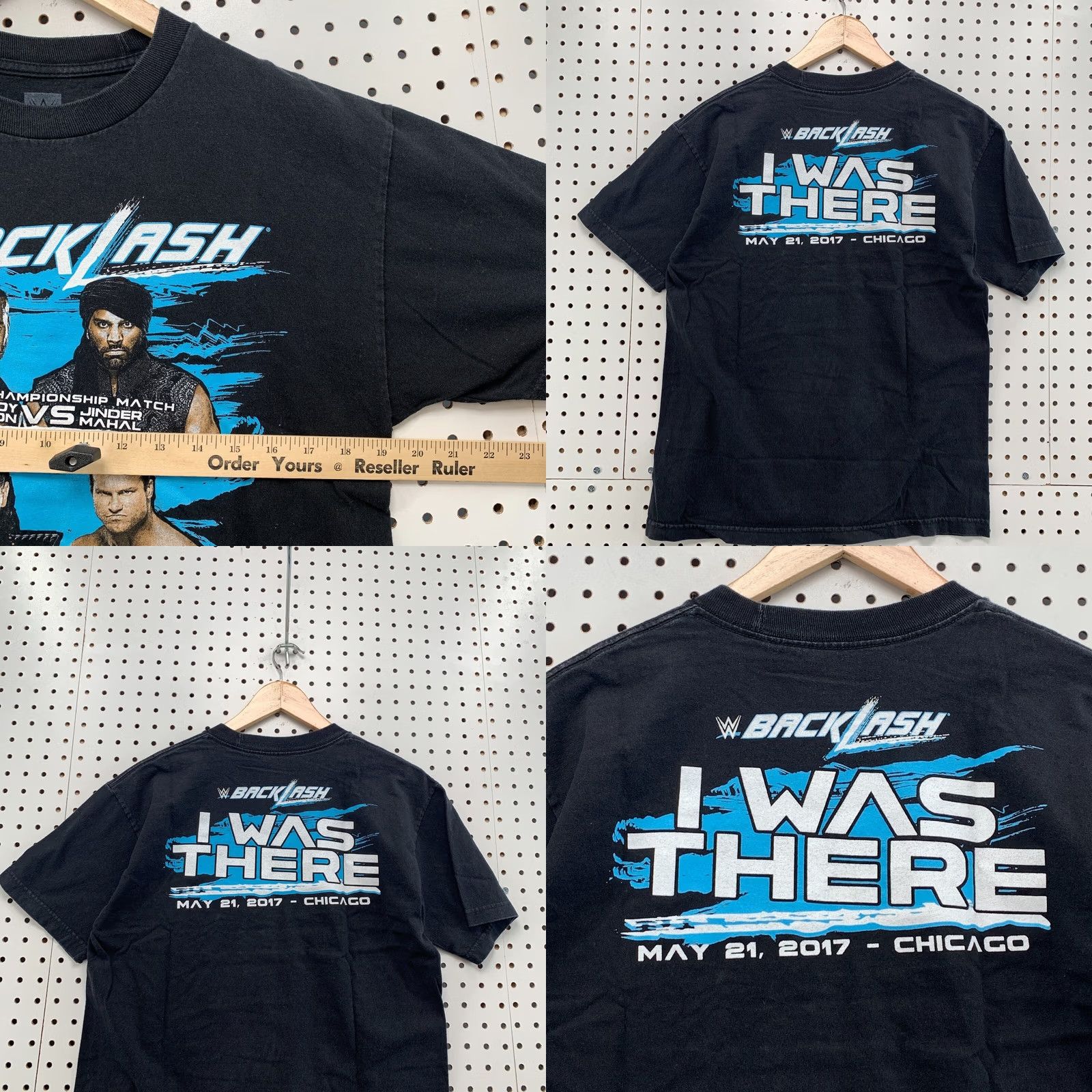 Vintage WWE Shirt Back Lash I WAS THERE WWF WCW Short SLeeve Adult Medium Black Size US M / EU 48-50 / 2 - 9 Thumbnail