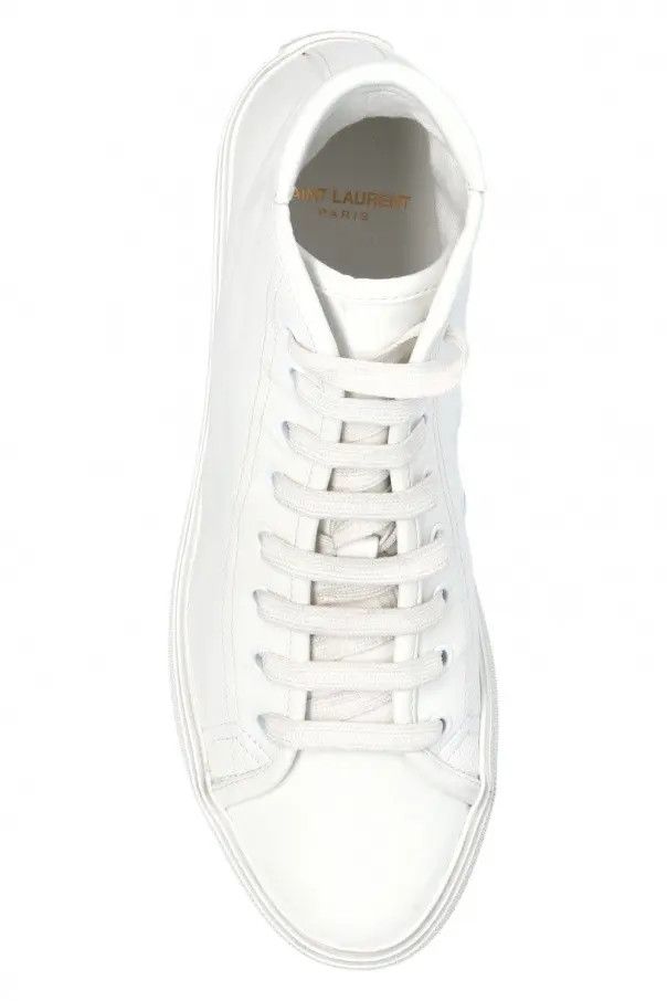 Saint Laurent Paris o1b1hav110824 Hi Top Sneakers in White Size US 10.5 / IT 40.5 - 6 Thumbnail