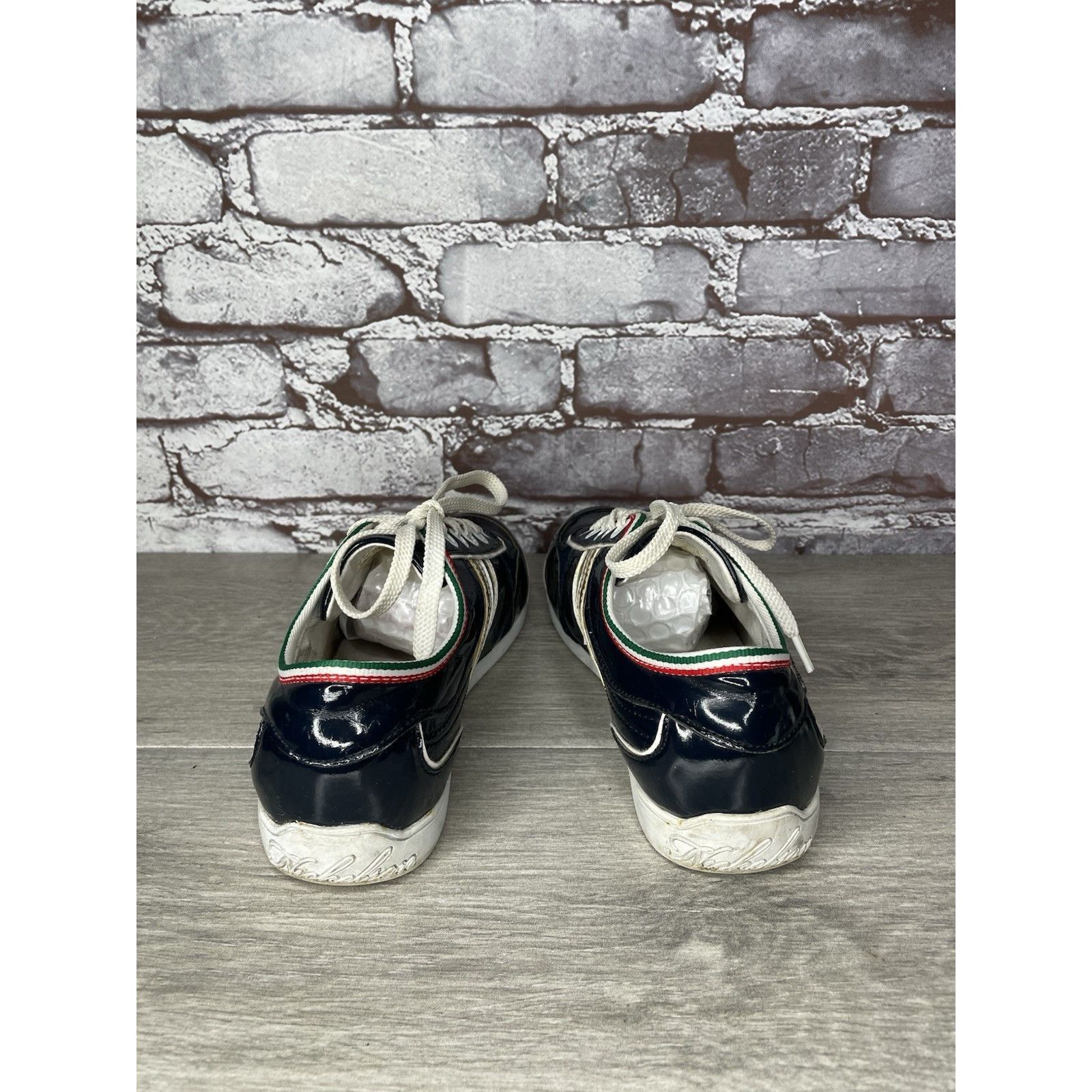 Studio Nicholson NICKELSON Fiera Blue Patent Leather Low Top Lace Sneakers Wo Size US 7.5 / IT 37.5 - 5 Thumbnail