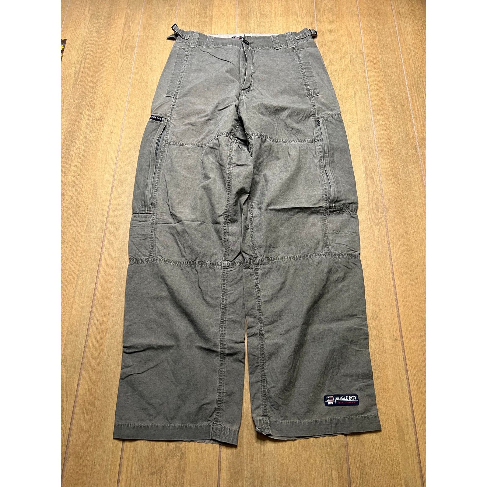 Bugle Boy Vintage 90s Bugle Boy Cargo Pants Mens 30x30 Olive Green Y2K Size US 30 / EU 46 - 1 Thumbnail