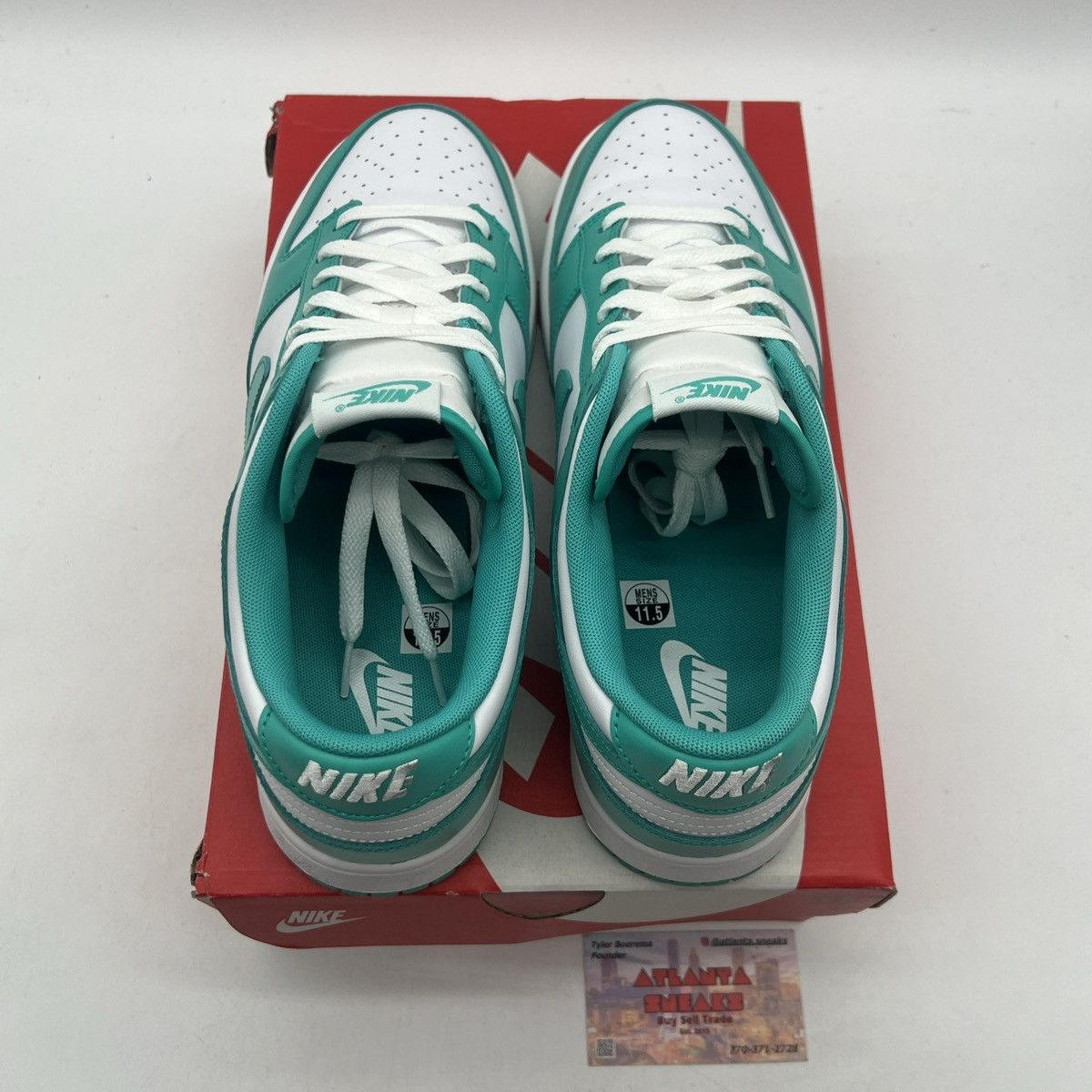 Nike Nike dunk low clear Jade Size US 11.5 / EU 44-45 - 7 Thumbnail