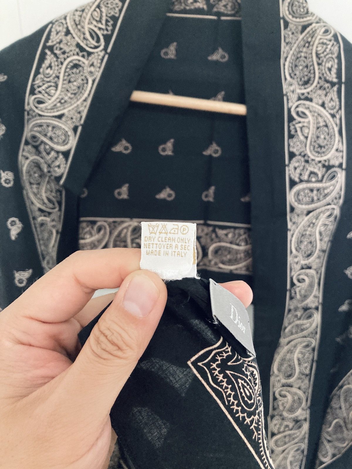 Dior DIOR HOMME BY HEDI SLIMANE 06SS Paisley Bandana Scarf Size ONE SIZE - 3 Thumbnail